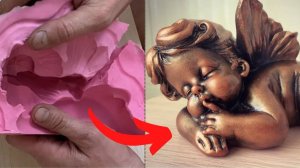 ОТЛИВКА И ПОКРАСКА гипсовой ФИГУРКИ | Casting of a plaster figure