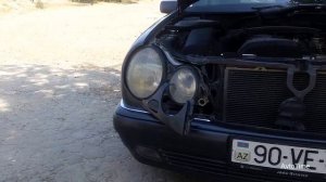 Снятие передней фары Mercedes W210