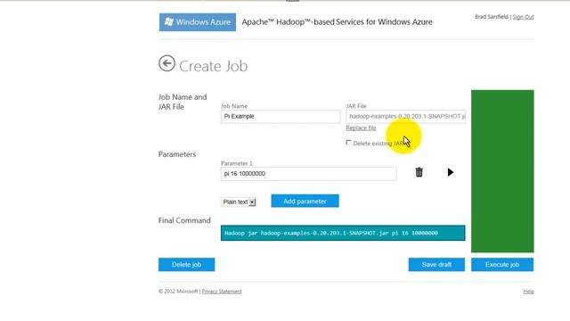 Run the Pi Estimator Sample on Hadoop on Windows Azure (video) смотреть онлайн
