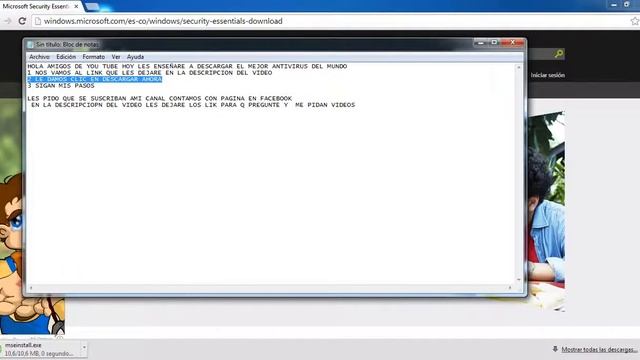 COMO DESCARGAR Microsoft Security Essentials EL MEJOR ANTIVIRUS DEL MUNDO смотреть онлайн