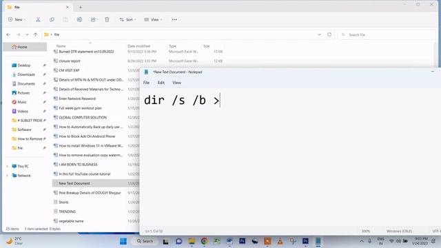 Unbelievable Trick to Copy File Names into a Text Document - Windows 11 Hacks in Hindi! 2023 смотреть онлайн