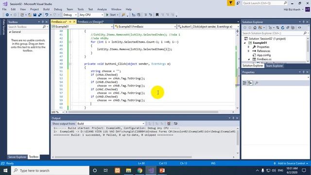 C1808H - Session02 - Basic Controls in Windows Forms смотреть онлайн