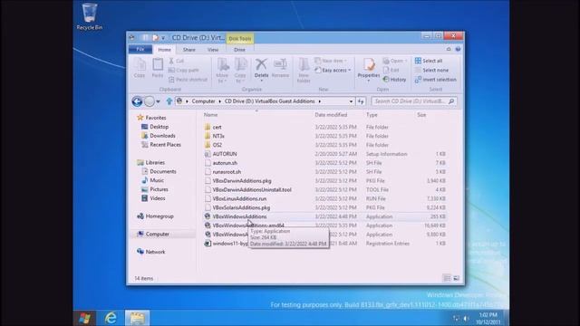 Установка Windows 8 build 8133 на VirtualBox смотреть онлайн