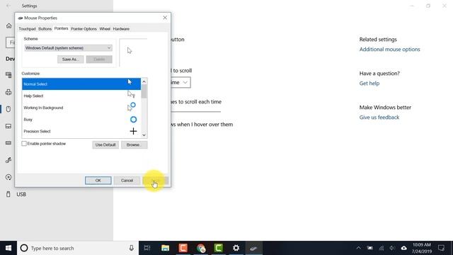 Windows: Mouse Settings смотреть онлайн