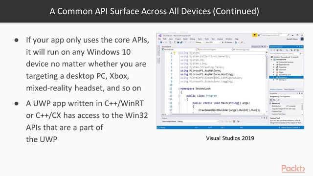 Fundamentals of ASP.NET Core 3 : What Is Universal Windows Platform | packtpub.com смотреть онлайн
