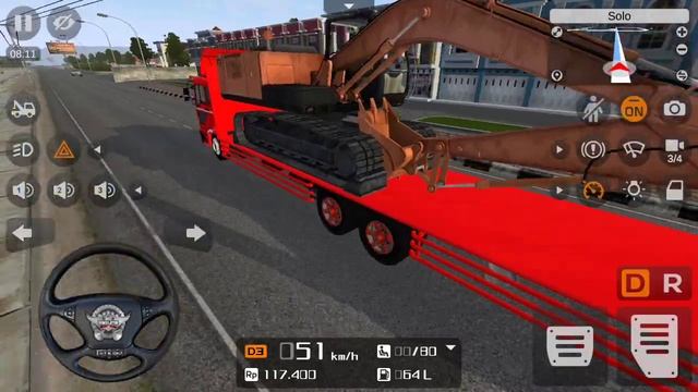 MOD BUSSID TRUCK FUSO EXCAVATOR VS TRAIN # Android Gameplay смотреть онлайн