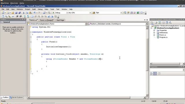 Video Tutorial - C# Using The StreamReader and StreamWriter - Windows Forms смотреть онлайн