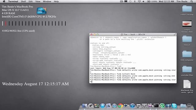Cool terminal command - How to move your dock (Mac) смотреть онлайн