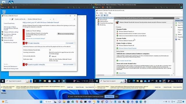 This is a video showing how to ping computers on a virtual machine. смотреть онлайн