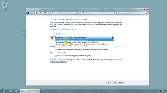 Windows 7 Ultimate 64 bit - How to enable or disable windows updates - www.vid4.us смотреть онлайн