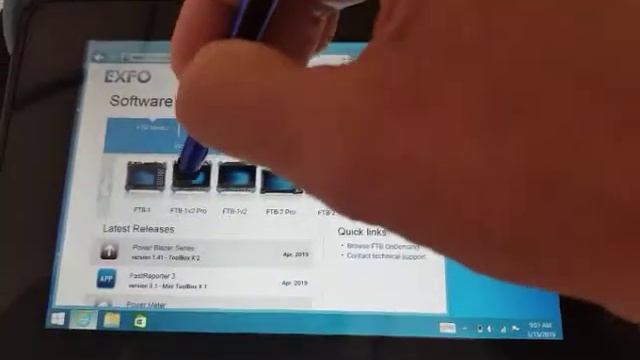 Installation af EXFO SW update смотреть онлайн