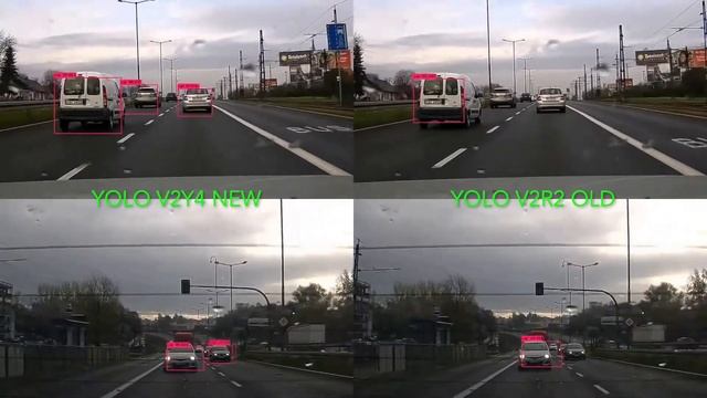 Yolo V2Y4 vs V2R2 in Darknet on OpenCL смотреть онлайн