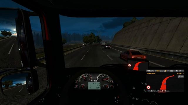 Euro Truck Simulator 2 На руле Logitech Driving Force GT смотреть онлайн