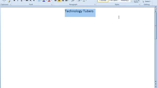 Word Text Selection with Paragraphs Type || Left, Right, Center || Technology Tubers || Windows 10 смотреть онлайн