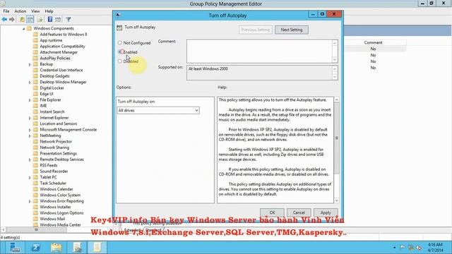 23. Tắt AutoPlay trên Windows Server 2012 смотреть онлайн
