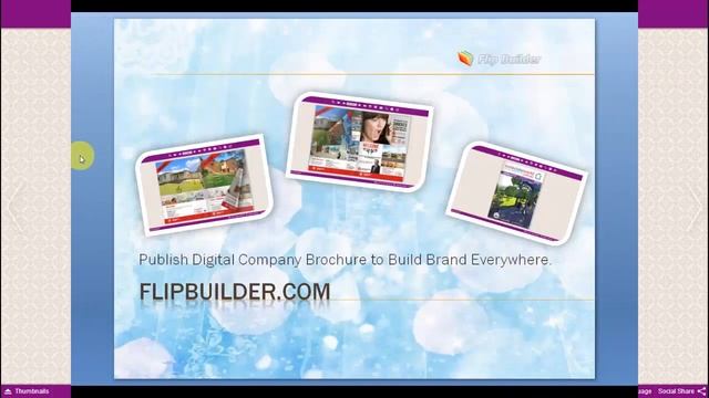 FlipBuilder publish digital company brochure to build brand everywhere смотреть онлайн