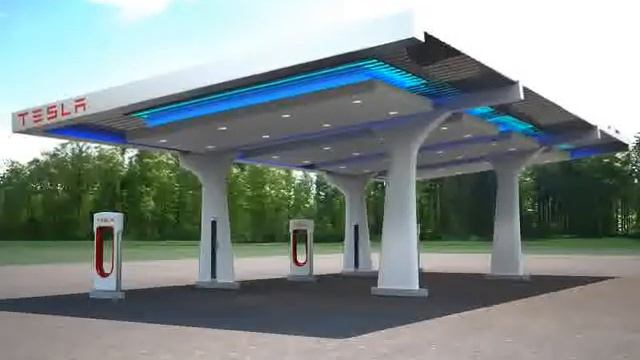 3D Model of Tesla Charging Station Review смотреть онлайн