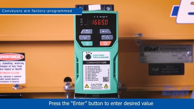 AC Variable Speed with Indexing & Reversing on Commander C200 controller (EMI Option T-99) смотреть онлайн
