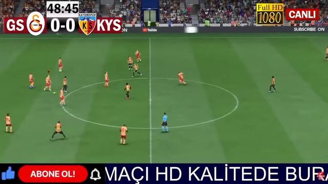 GALATASARAY KAYSERİSPOR MAÇI CANLI İZLE