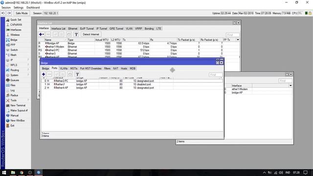 Cara Cepat Konfigurasi MikroTik Part 2 - Bridge Network смотреть онлайн