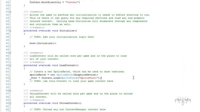 Writing text in XNA смотреть онлайн