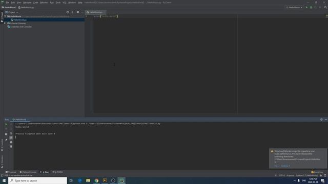 python Hello World. смотреть онлайн