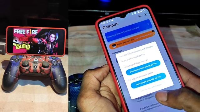 free fire 🔥 தமிழில் | PS4 joistik connect to mobile | free fire controller l PS4 | tamil смотреть онлайн