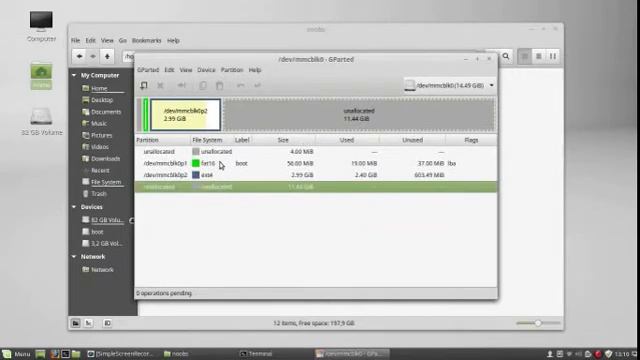 Karta SD z Noobs #2/2 przygotowanie obrazu (Linux Mint) смотреть онлайн