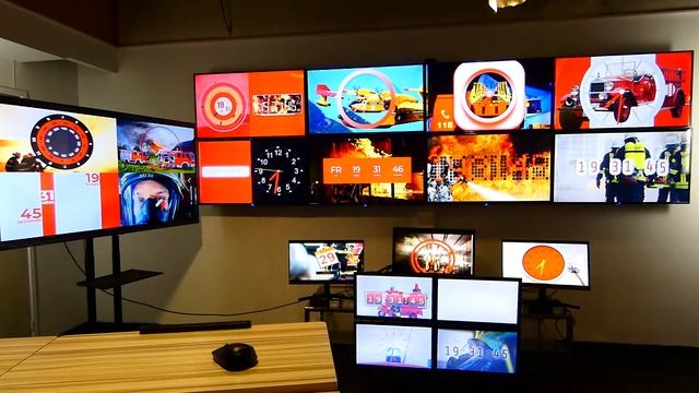 Windows Multiscreen with Easy Multi Display (16 screens) and a single PC смотреть онлайн