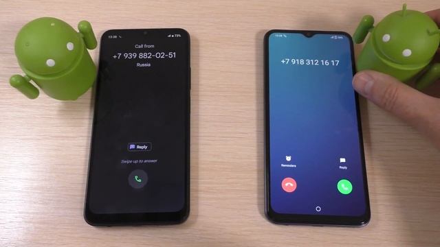 Vivo Y22 & Realme C33 vs Android Robot incoming call смотреть онлайн