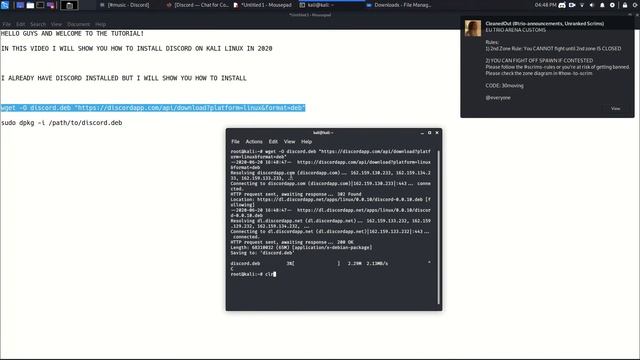 HOW TO INSTALL DISCORD ON KALI LINUX AND DEBIAN 2020!!!! смотреть онлайн