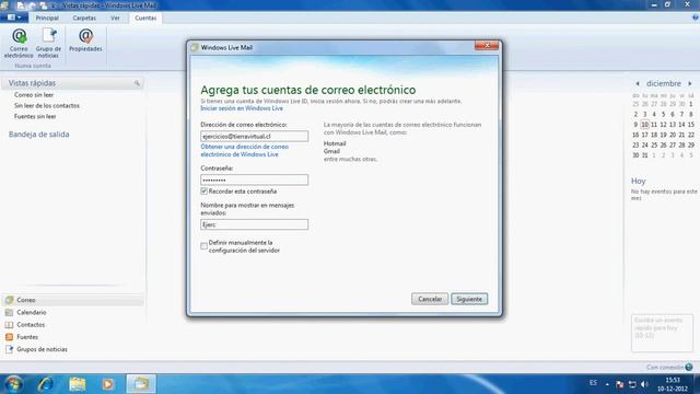 1.- Windows Live Mail introducción y configuracíon de cuenta.avi смотреть онлайн