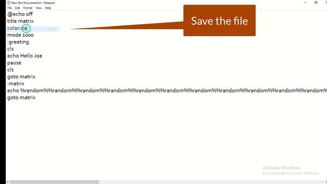 How to make the MATRIX screen (using only NOTEPAD!) смотреть онлайн