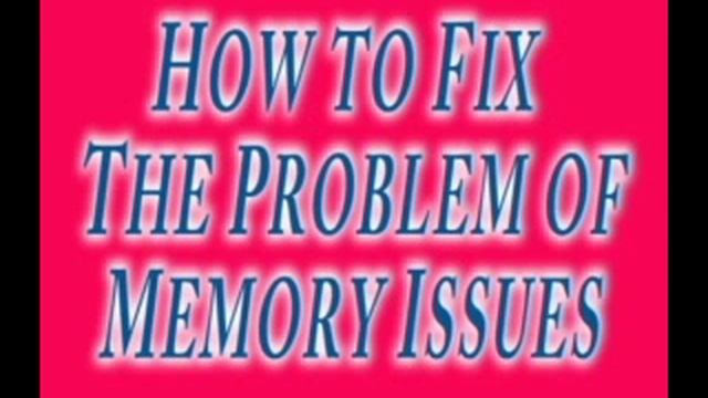 Memory Issues смотреть онлайн