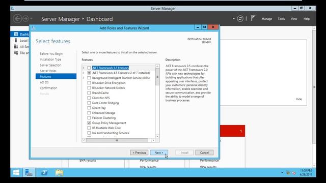 install Windows Server 2012 R2& DNS& Active Diretory & DHCP S1 part1 смотреть онлайн
