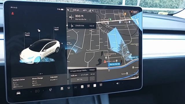 Tesla Navigation using and how great it works смотреть онлайн