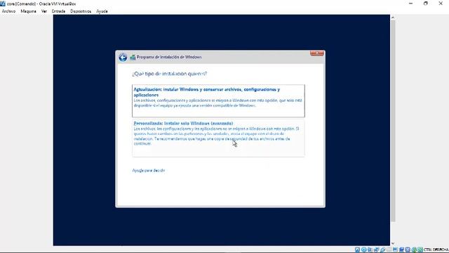 1.2 Instalación de Windows Server 2016 con Server Core смотреть онлайн