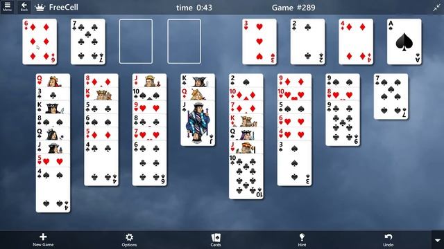 FreeCell Game #289 SOLVED Microsoft Solitaire Collection смотреть онлайн