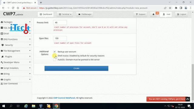 CWP installation | Services config | User Account | Part 5 смотреть онлайн