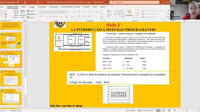 Aula 2 Microprocessadores Teoria 6V 28/08/2020 смотреть онлайн
