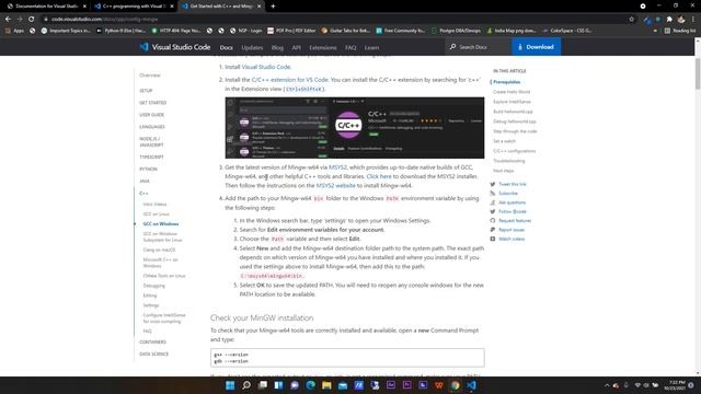 How to set up C++ Coding Environment in VS Code ? || Step By Step Guide || GCC compiler смотреть онлайн