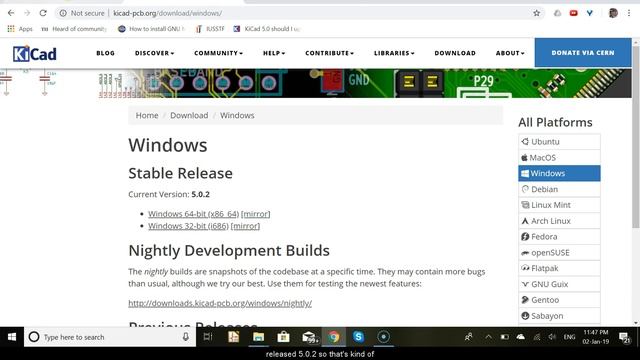 Migration from KiCad V4 to V5 Windows Part 1 смотреть онлайн