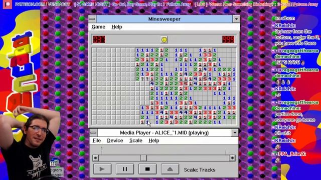 [Minesweeper] Jamming to MIDI in Windows 3.1! @ 11/20/19 смотреть онлайн