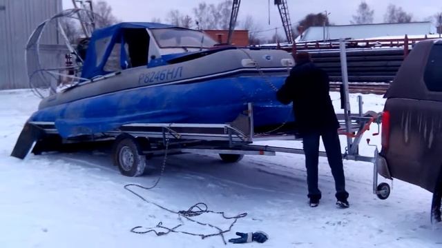Загрузка на прицеп СВП Гром часть 3 смотреть онлайн