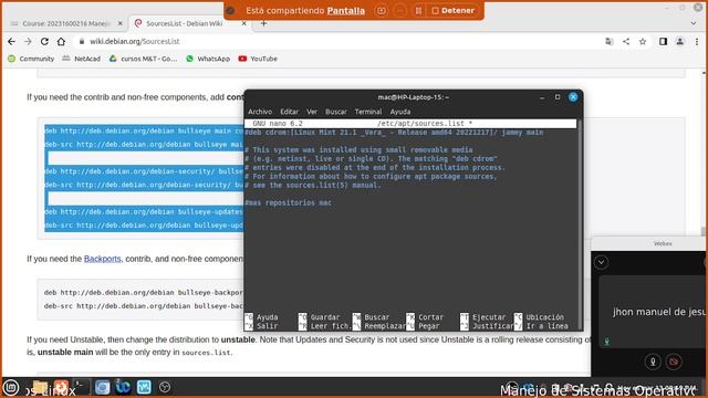 el Archivo Soucerlist y sudoers (para distros Debian) смотреть онлайн