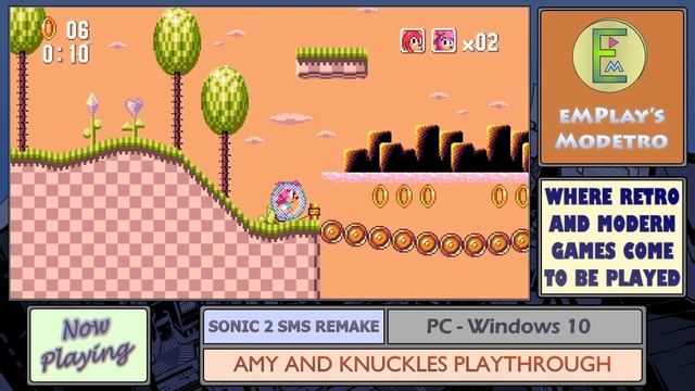 Sonic 2 SMS Remake - Amy & Knuckles - #22 - Time Hill Zone - Act 1 смотреть онлайн