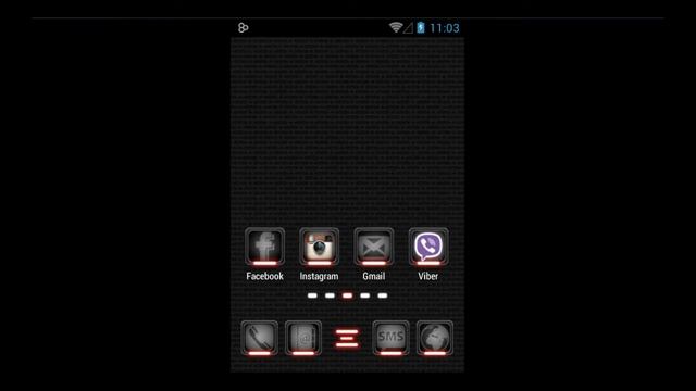 Toxic Red - Free Theme With Custom Icon pack For Android Homescreen смотреть онлайн