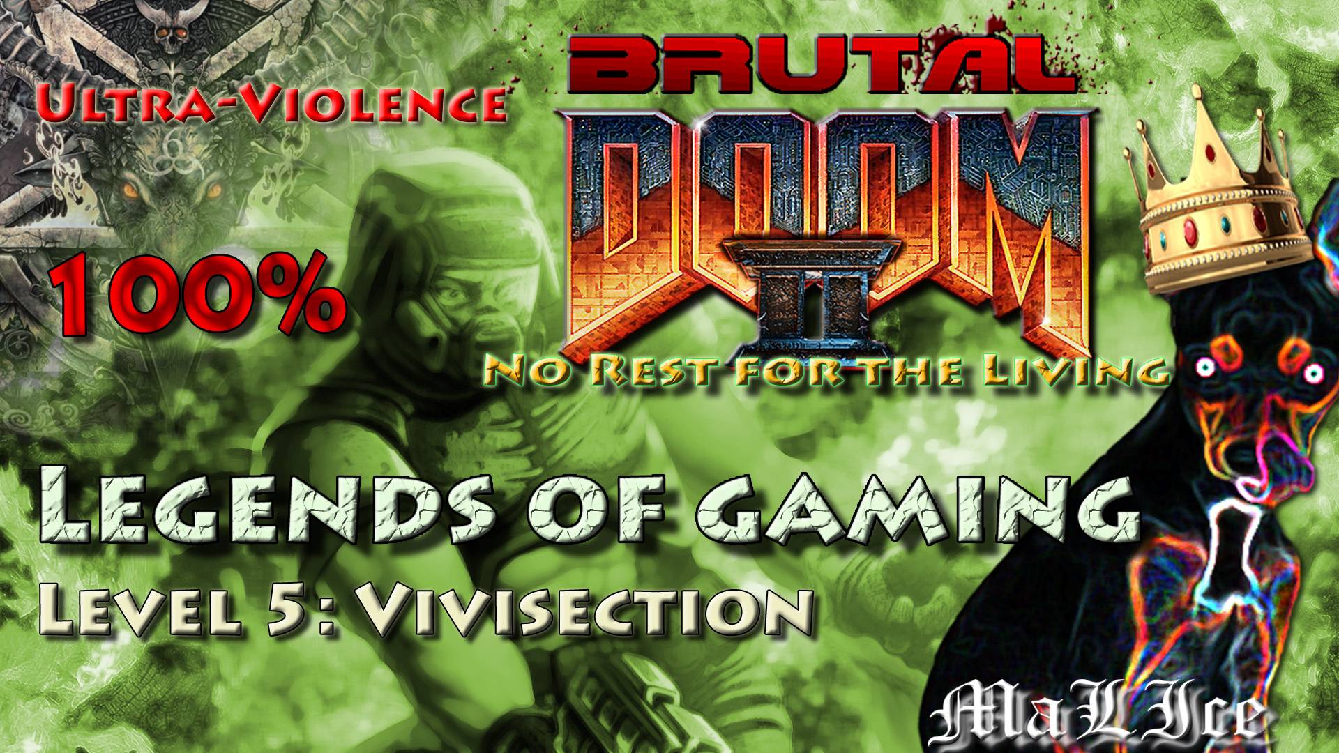 Brutal Doom 2 No Rest for the Living - Level 5: Vivisection смотреть онлайн