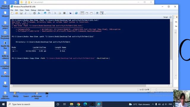 Journal Entry No 3. Windows Shell and Linux Shell Scripting смотреть онлайн