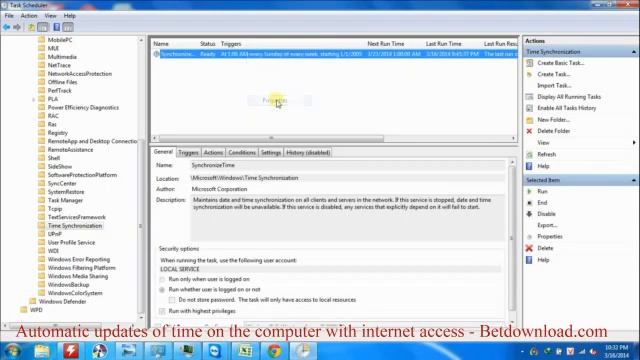 Automatic updates of time on the computer - Betdownload.com смотреть онлайн